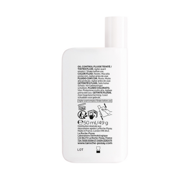 Anthelios UVMUNE 400 SPF50+, Oil Control Fluido Color, 50 ml. - La Roche Posay