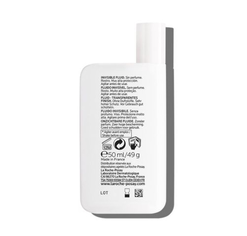 Anthelios UVMUNE 400 SPF50+, Fluido Invisble, 50 ml. - La Roche Posay