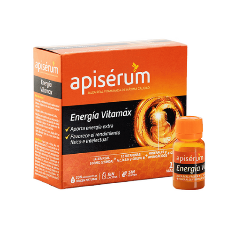 Apiserum Energía Vitamax, 18 Viales. - Perrigo