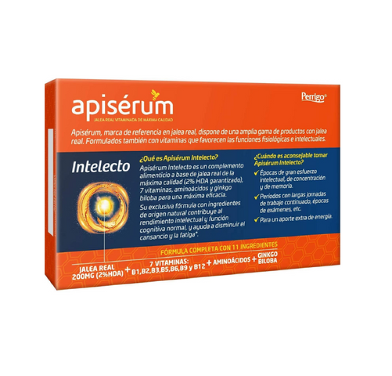 Apiserum Intelecto, 18 Viales. - Perrigo