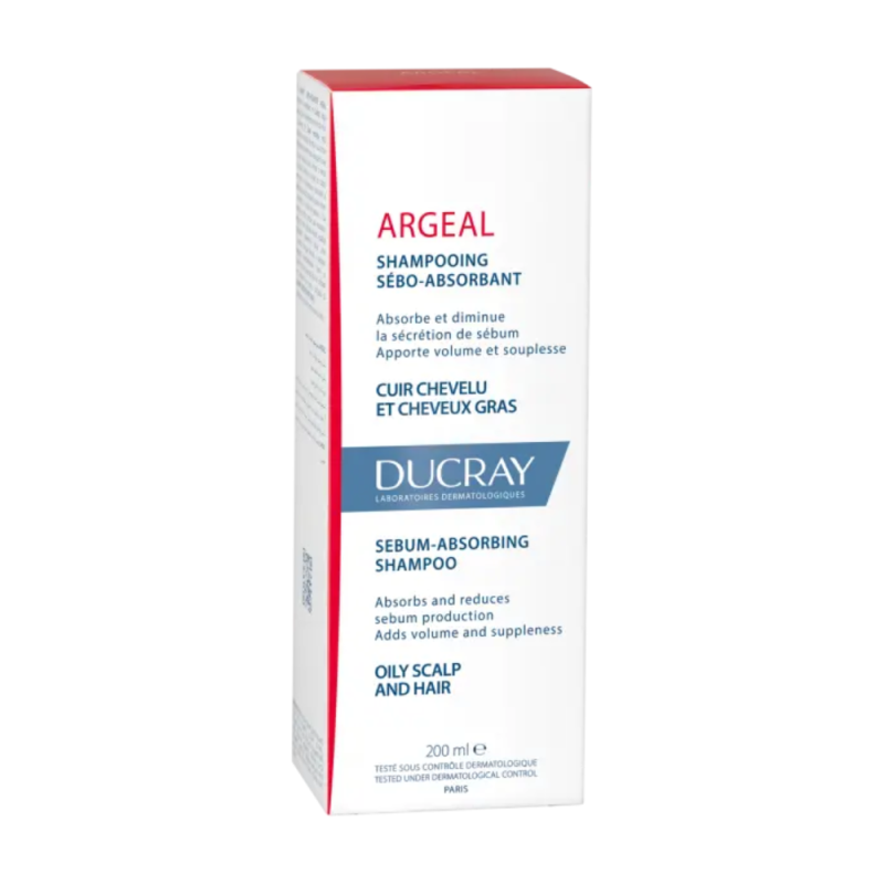 Sabal Argeal Champú Tratante Seboabsorbente, 200 ml.- Ducray