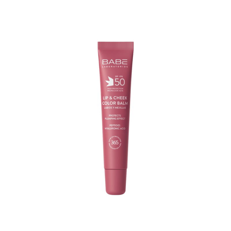 Bálsamo Labial y Mejillas con Color, SPF 50 Velvet, 20 ml. - BABE 