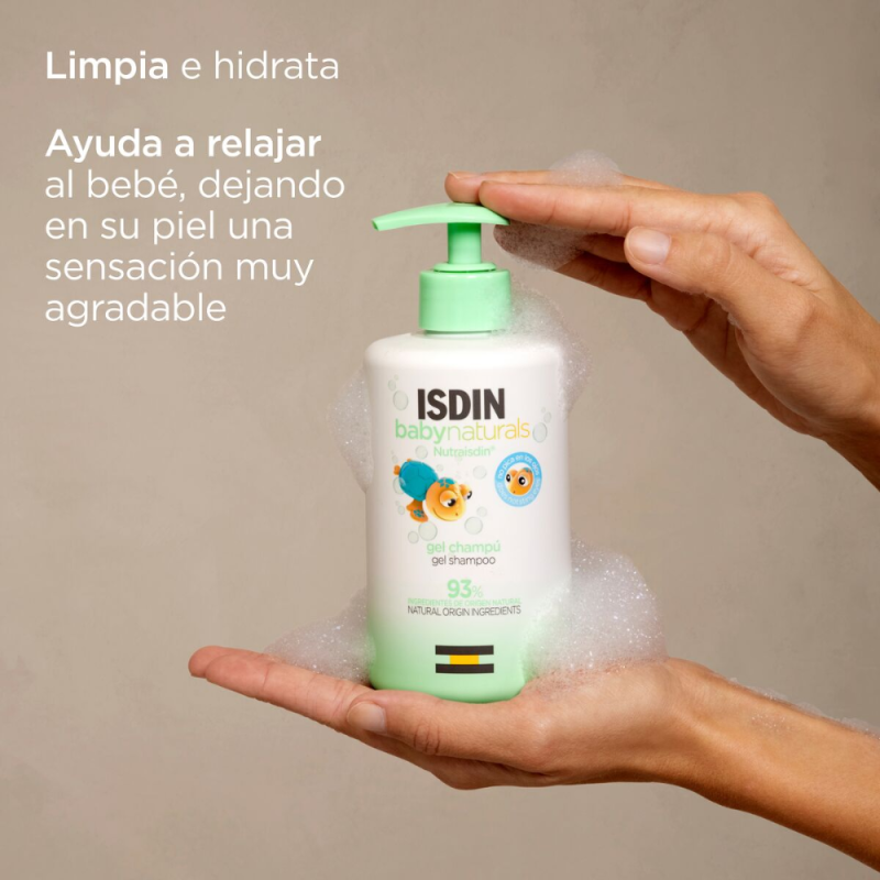 Baby Naturals Gel Champú, 400 ml. - Isdin