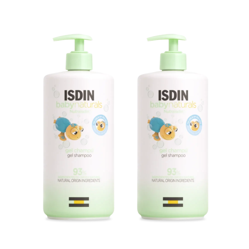 Baby Naturals Gel Champú, 750 ml. + 750 ml. con 40% de descuento - Isdin