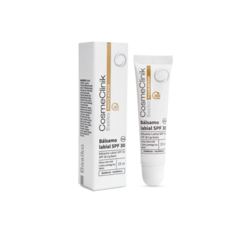 Basiko SPF30 Bálsamo Labial, 15 ml. - Cosmeclinik