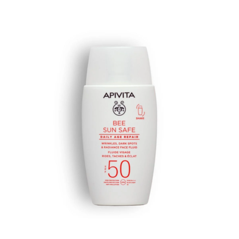 Bee Sun Safe Crema Reparación Antiedad Diaria SPF50, 50 ml. - Apivita