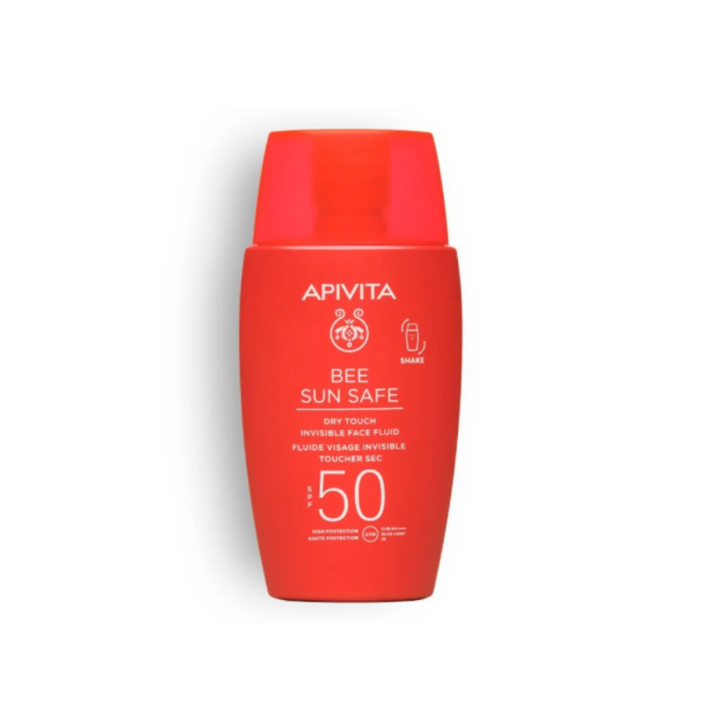 Bee Sun Safe Fluido Facial Invisible Toque Seco SPF50, 50 ml. - Apivita