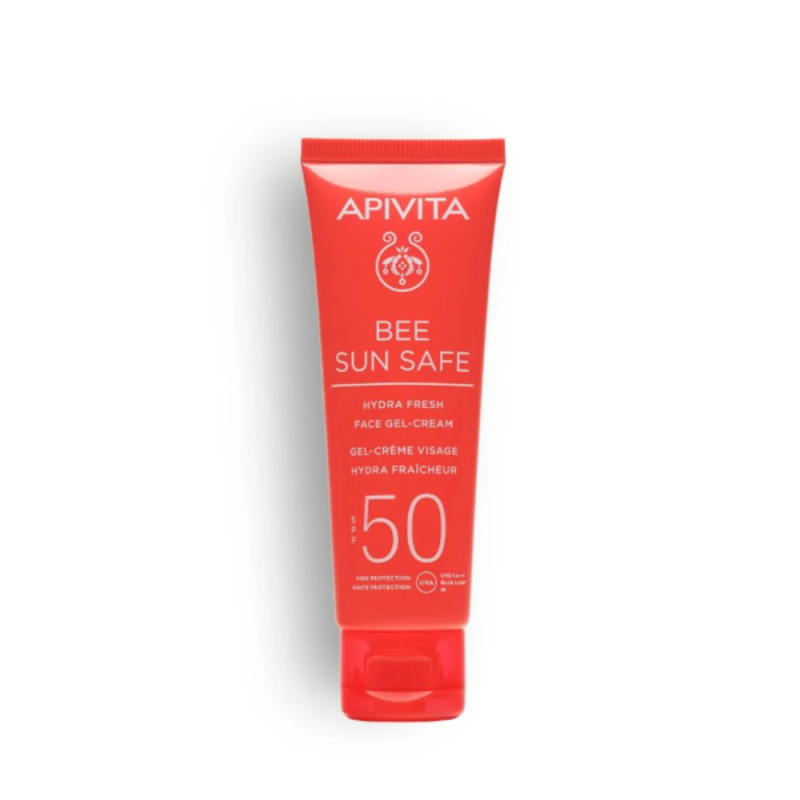 Bee Sun Safe Hydra Fresh Gel-Crema SPF50, 50 ml. - Apivita
