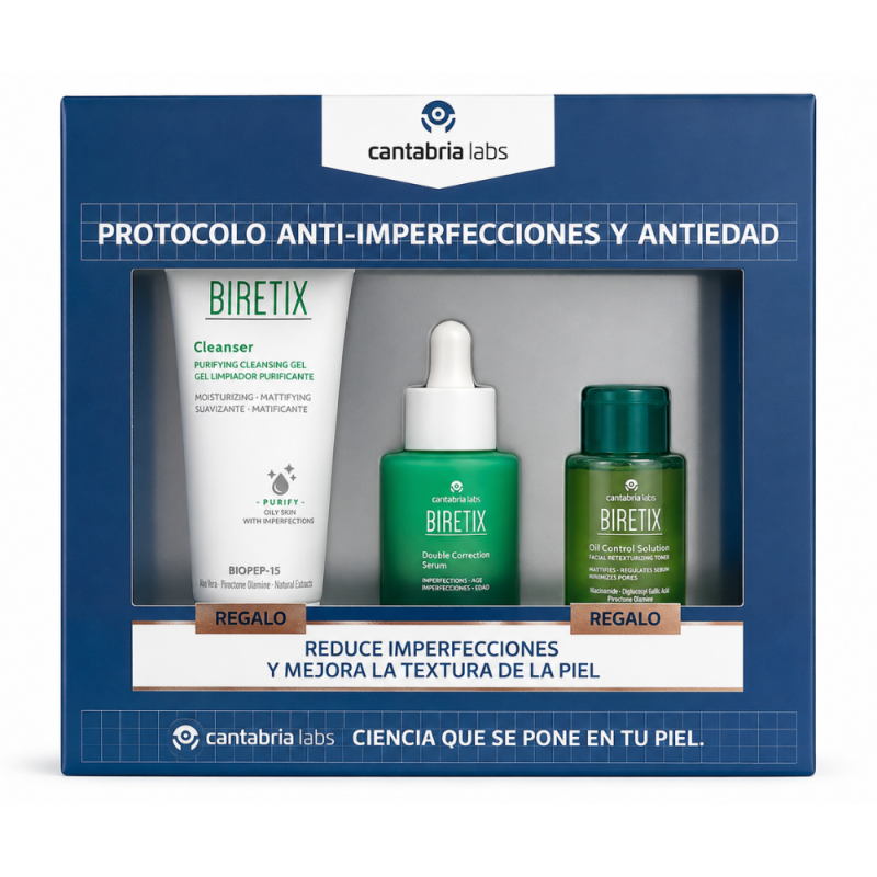 Biretix Protocolo Anti-Imperfecciones y Antiedad. - Cantabria Labs