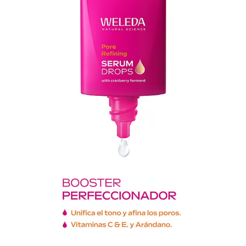 Boost Pore Refining Serum Drops, 30 ml. - Weleda 