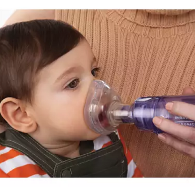 Cámara Inhaladora Con Válvula Con Mascarilla Pequeña. - Philips Repironic