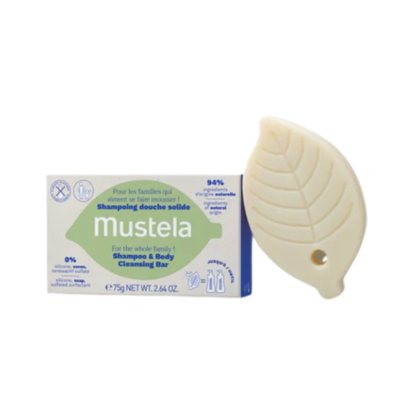 Champú Sólido Cabello & Cuerpo, 75 g. - Mustela