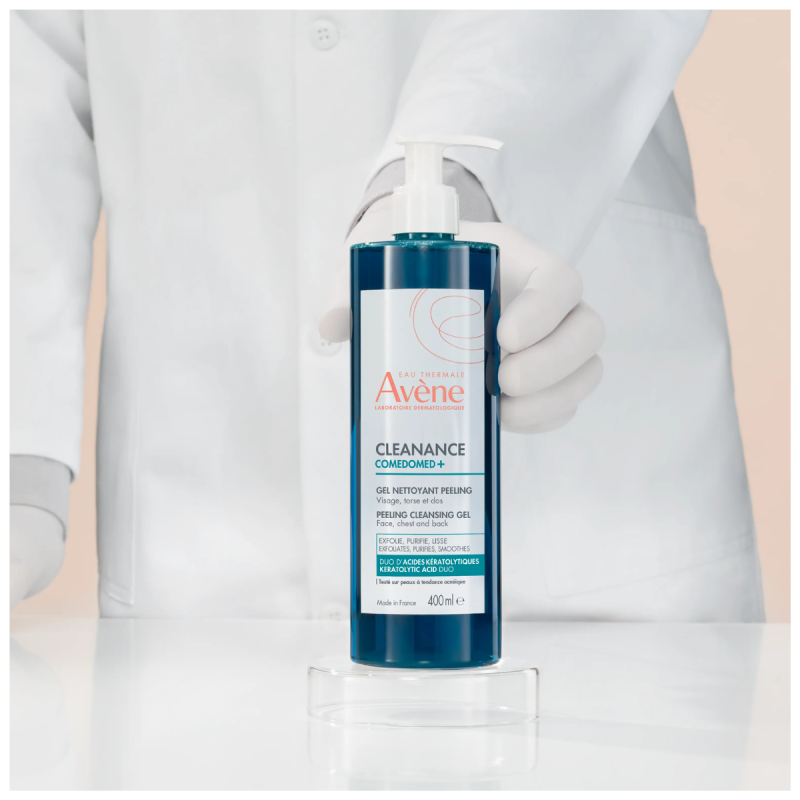 Cleanance Comedomed Gel Limpiador Exfoliante, 400 ml. - Avene