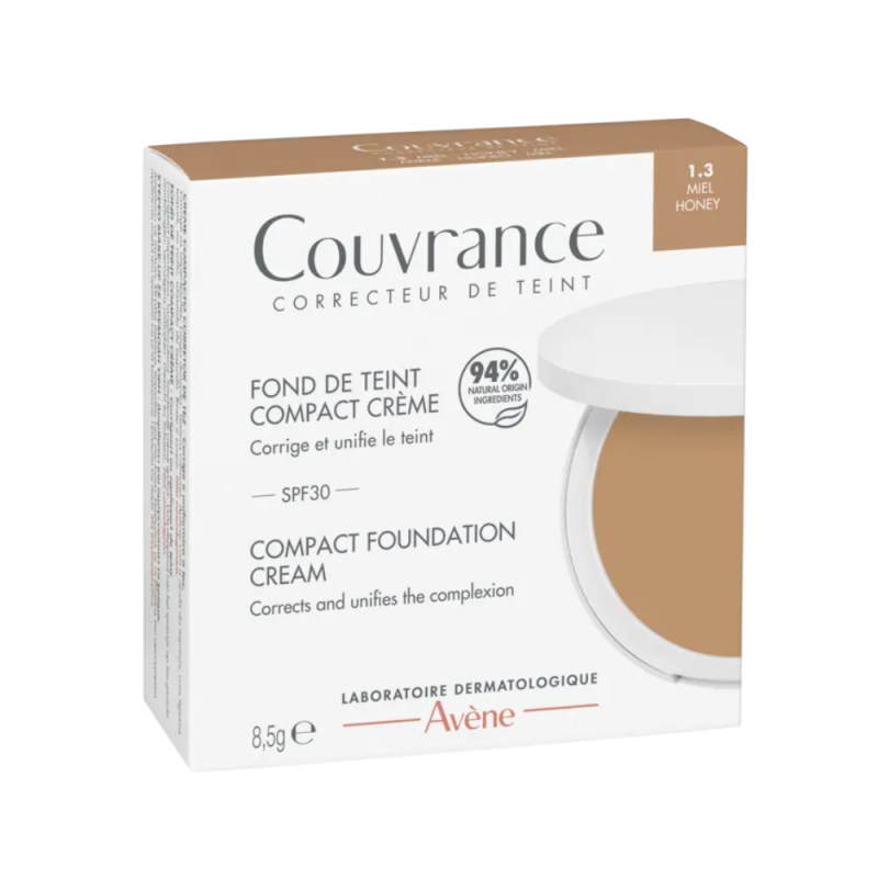 Couvrance Base de Maquillaje Crema Compacta (1.3) Miel , 8.5 g. - Avene