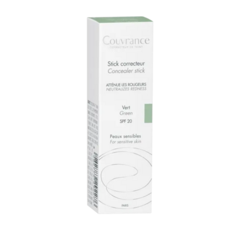 Couvrance Stick Corrector Color Verde, 3.5 gr. - Avene