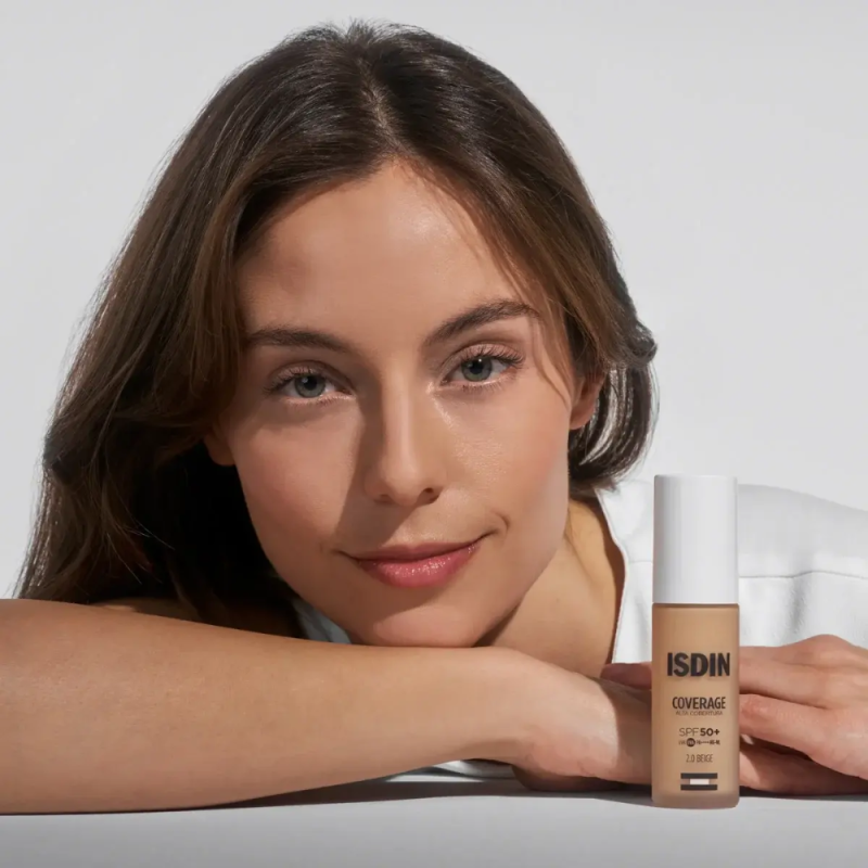 Coverage SPF 50+, 2.0 Beige, 30 g. - Isdin