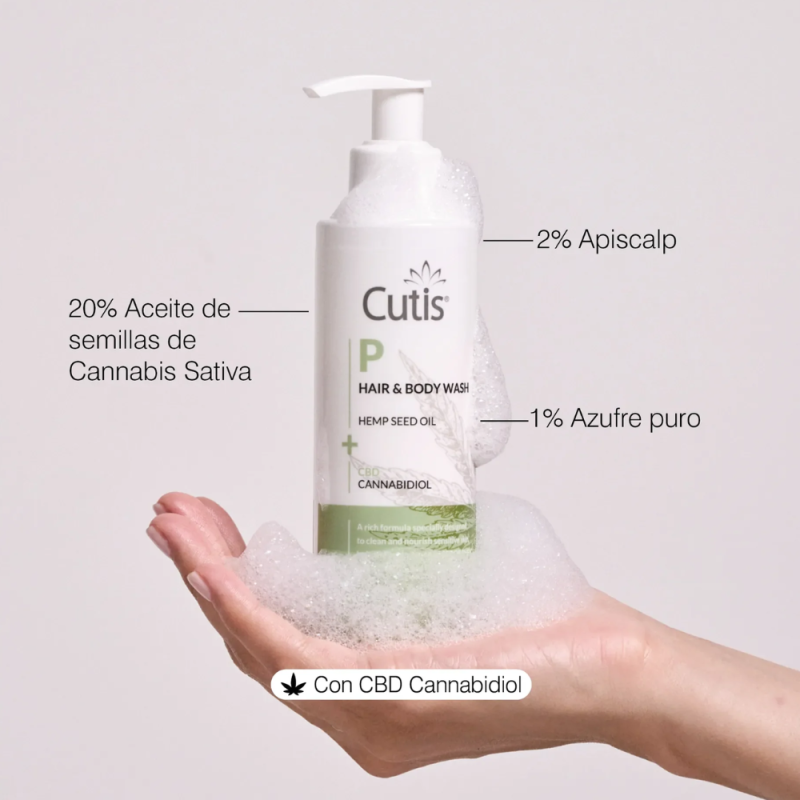Cutis P Hair & Body Wash, 150 ml. - The Cutis Lab