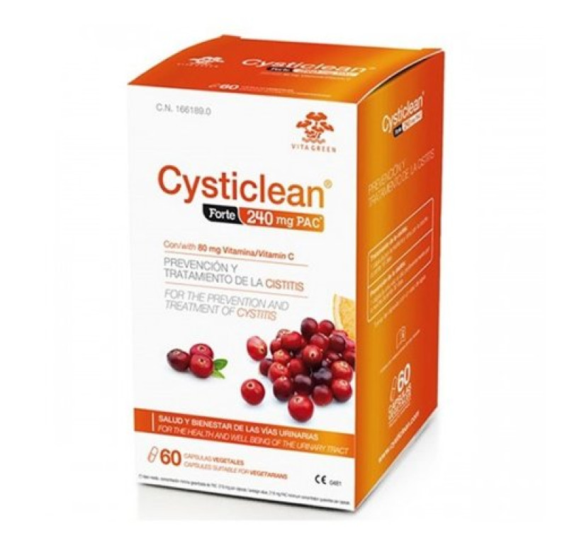 Cysticlean 240 mg PAC Forte, 60 Caps. - Cysticlean