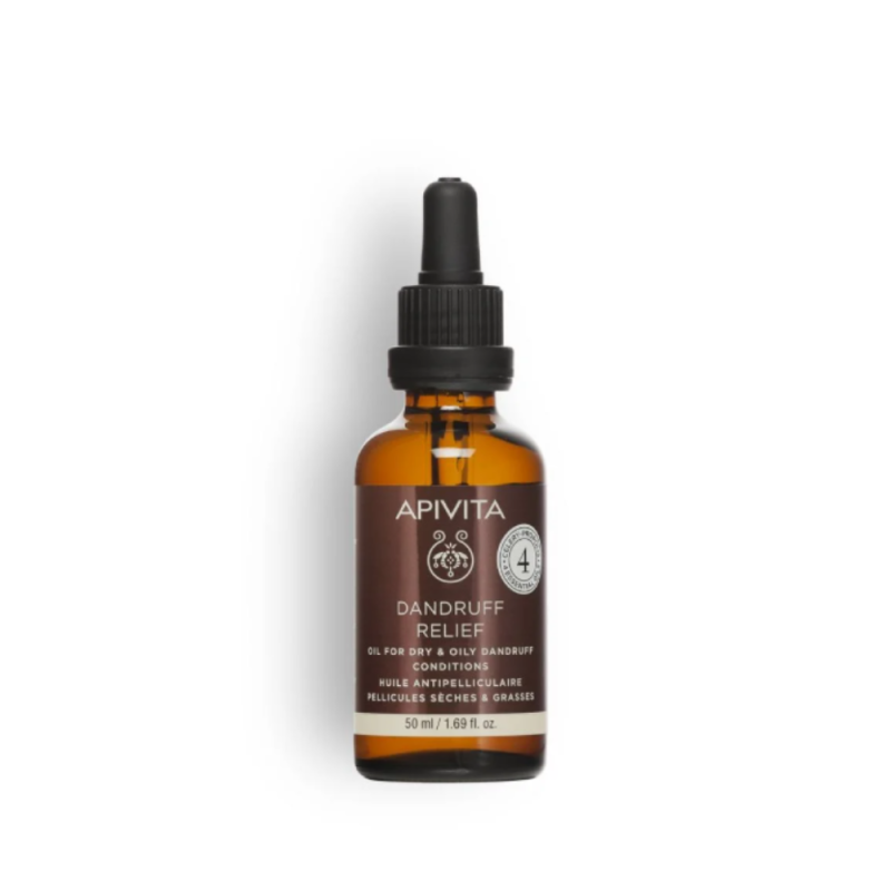 Dandruff Aceite Anticaspa Calmante con Apio y Propóleo, 50 ml. - Apivita