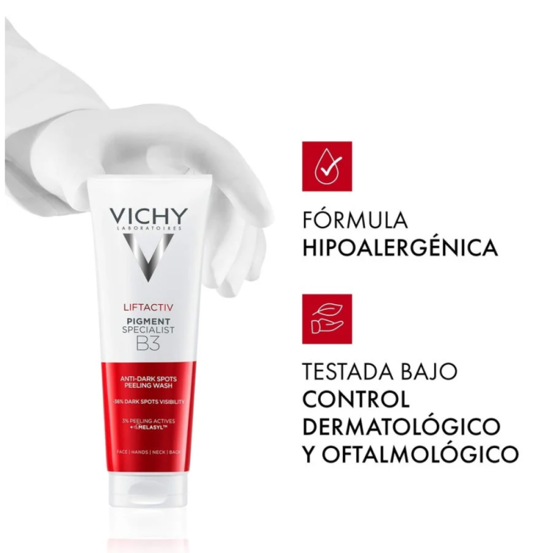 Liftactiv Pigment Specialist B3 Limpiador Facial Antimanchas Peeling, 125 ml.- Vichy 