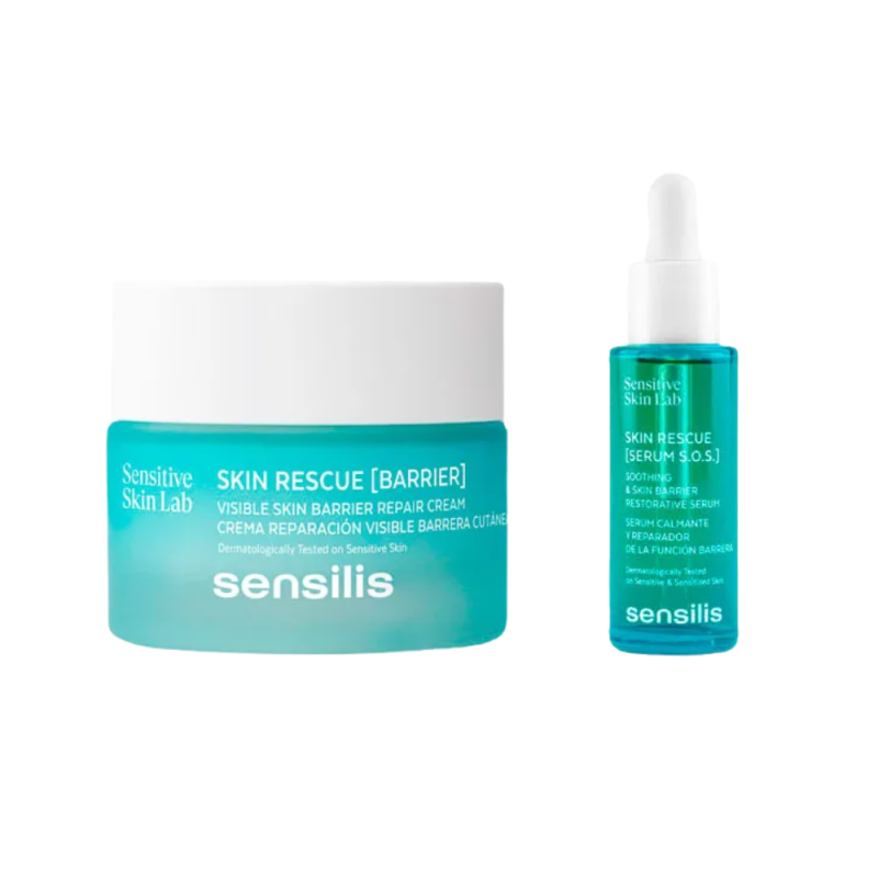 Pack Skin Rescue [Barrier], 50 ml + Sérum S.O.S. 14 ml. - Sensilis
