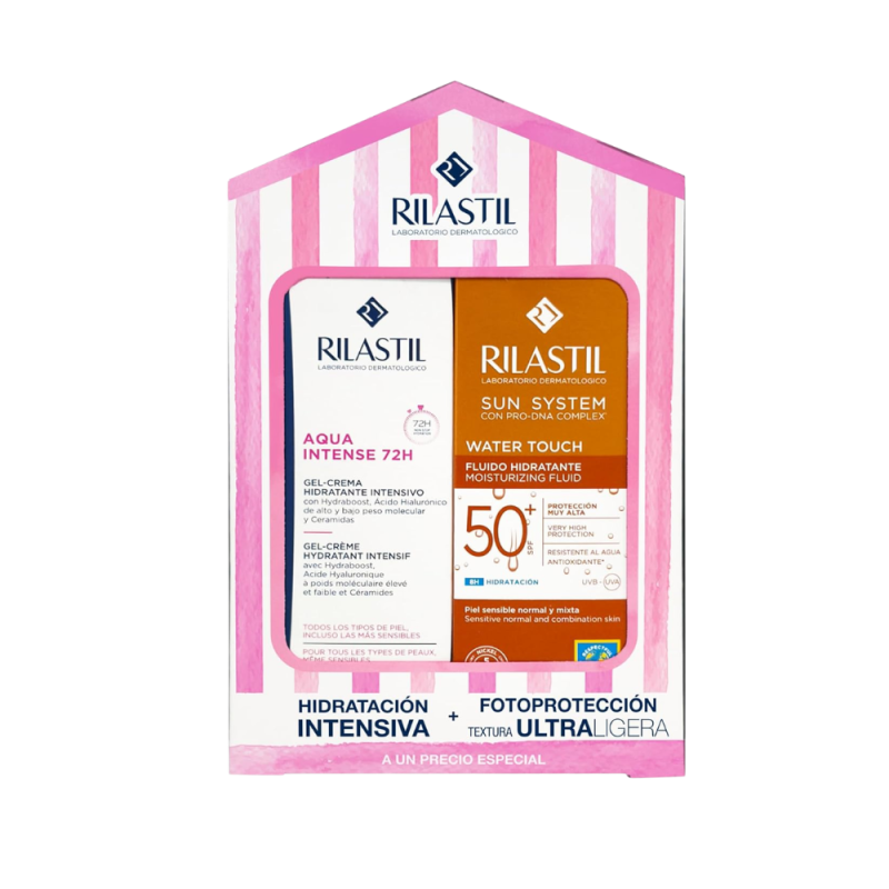Pack Aqua Intense 72h 40 ml + Water Touch 50 ml. - Rilastil