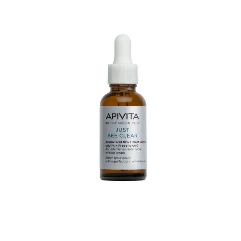 Just Bee Clear, Sérum anti-imperfecciones, anti-marcas, afina la piel, 30 ml. - Apivita