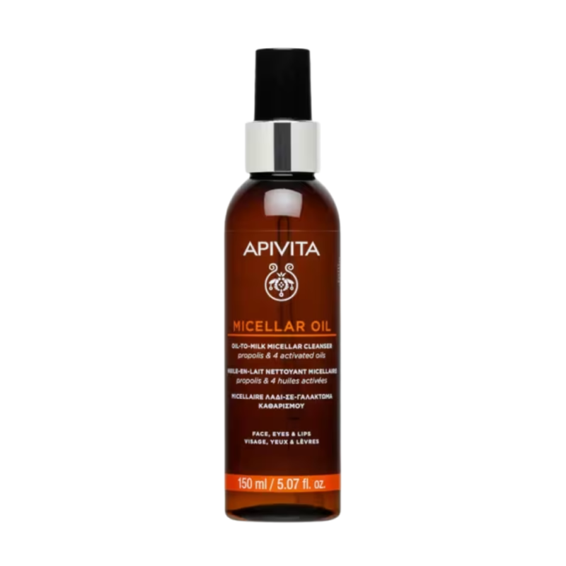 Aceite en Leche Micelar Limpiador - Rostro, ojos y labios, 150 ml. - Apivita