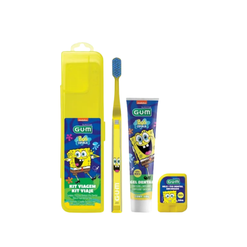G.U.M. Kit De Viaje Dental Infantil Bob Esponja - Sunstar