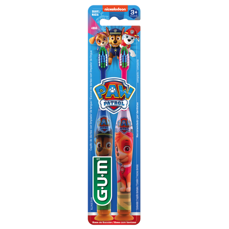 G.U.M.Paw Patrol Cepillo de dientes manual (pack 2 unidades) - Sunstar