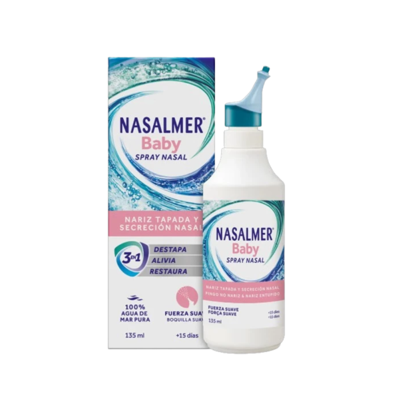 Nasalmer Baby Spray Nasal Fuerza Sueve, 135 ml. - Perrigo