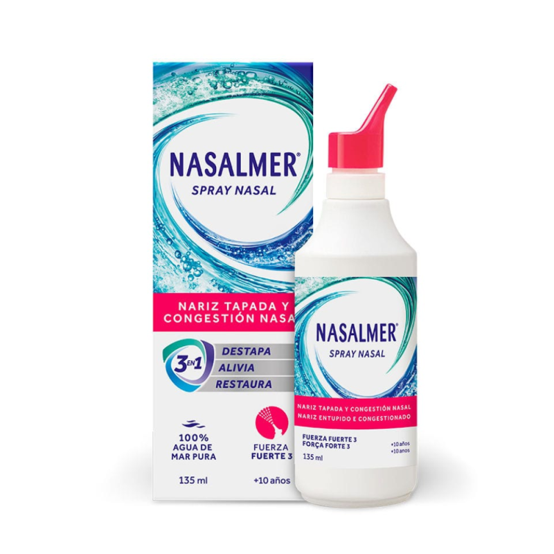 Nasalmer Spray Nasal Fuerza 3, 135 ml. - Perrigo 