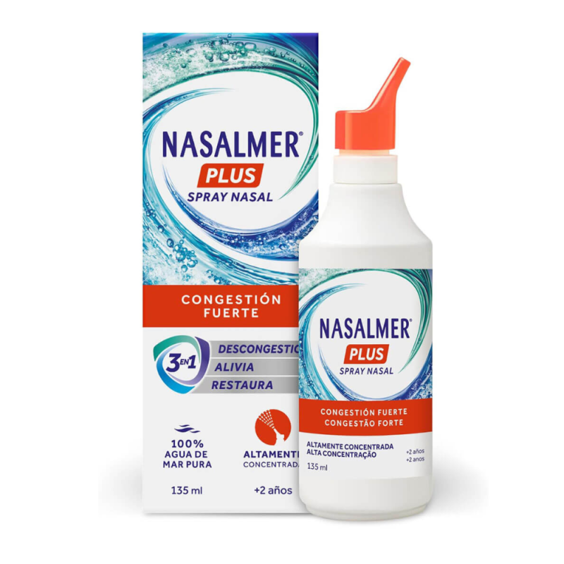Nasalmer Plus Spray Nasal Altamente Consentrada, 135 ml. - Perrigo