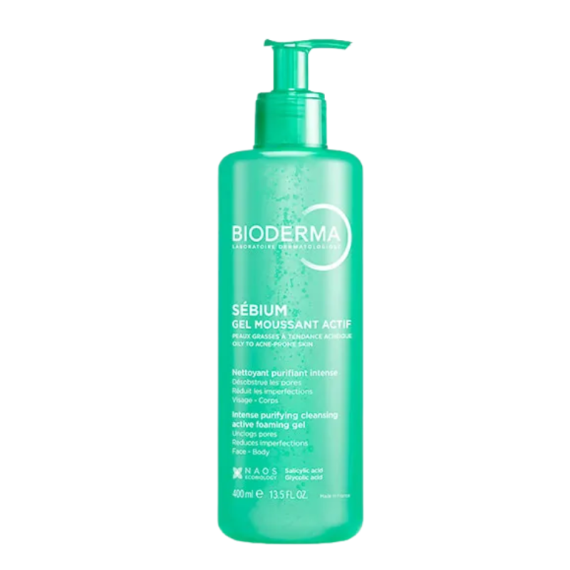 Sébium Gel Moussant Actif, 400 ml.- Bioderma 