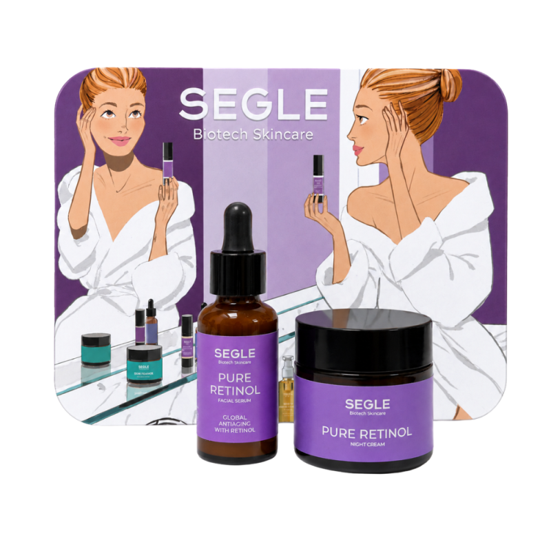 Cofre Antiaging Pure Retinol: Pure Retinol Sérum, 30 ml + Pure Retinol Crema, 50 ml. -  Segle Clinical 