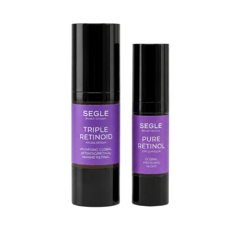 Cofre Antiaging Triple Retinoid : Sérum Triple Retinoid, 30 ml + Contorno de Ojos Pure Retinol, 15 ml.- Segle Clinical 