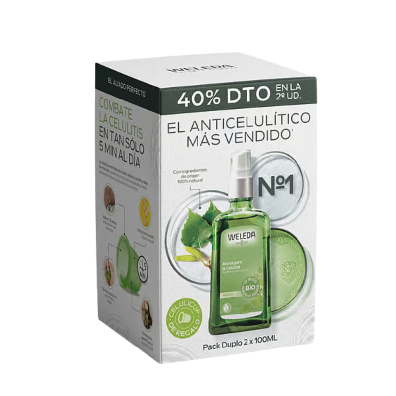 Pack Aceite De Abedul Para La Celulitis, 2 x 100 ml. - Weleda 