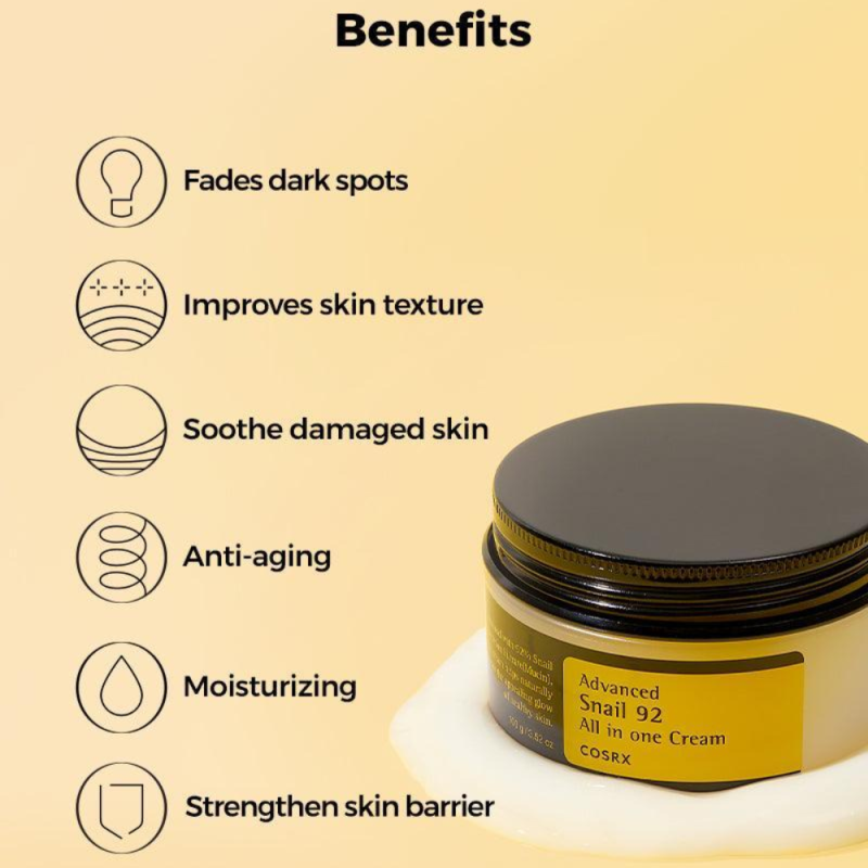 Advanced Snail 92 All In One Cream, 100 ml. - COSRX
