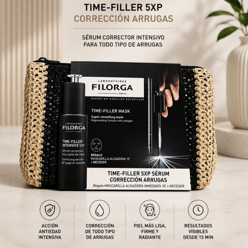 Pack Filorga Neceser Time-Filler Sérum + Time-Filler Mask de Regalo. -Filorga