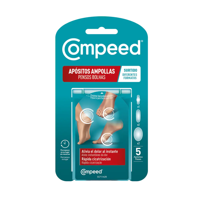 Compeed Apósitos Ampollas Surtido, 5 apositos - Perrigo