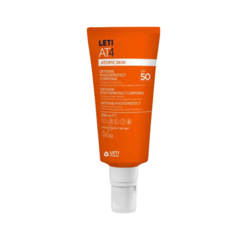 Leti AT4 Atopic Skin Protector Solar SPF50, 200 ml. -LETIPharma
