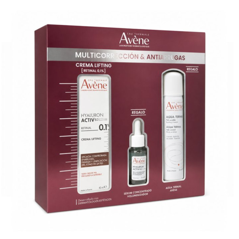Pack Hyaluron Activ Procedure Retinal 0,1 % Serum Efecto Lifting, 30 ml. + Hyaluron Activ B3 Serum, 10 ml. + Agua Termal, 50 ml. - Avène