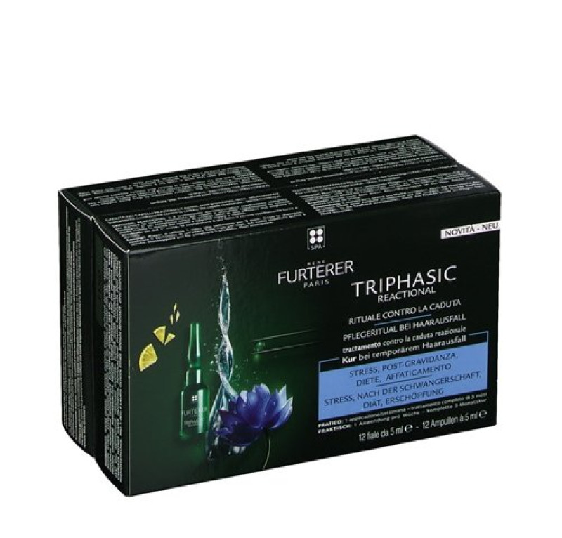 Triphasic Reactional Tratamiento Anticaída, 12 x 5,5 ml. - René Furterer