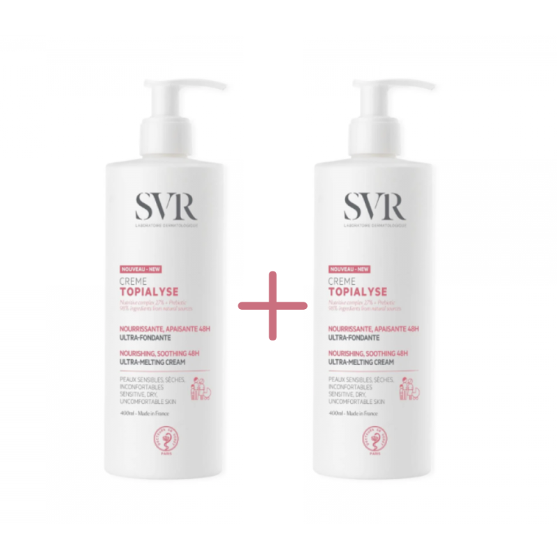 Duplo Topialyse Crema Emoliente, 400 ml. + 400 ml. - SVR
