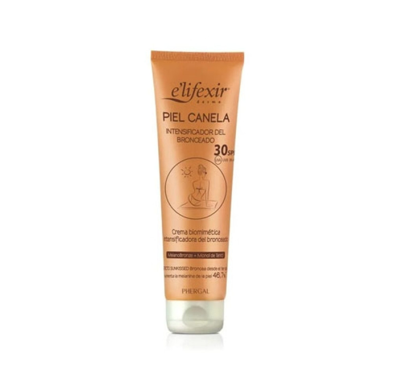Elifexir Piel Canela Intensificador del Bronceado SPF 30, 150 ml. - Phergal