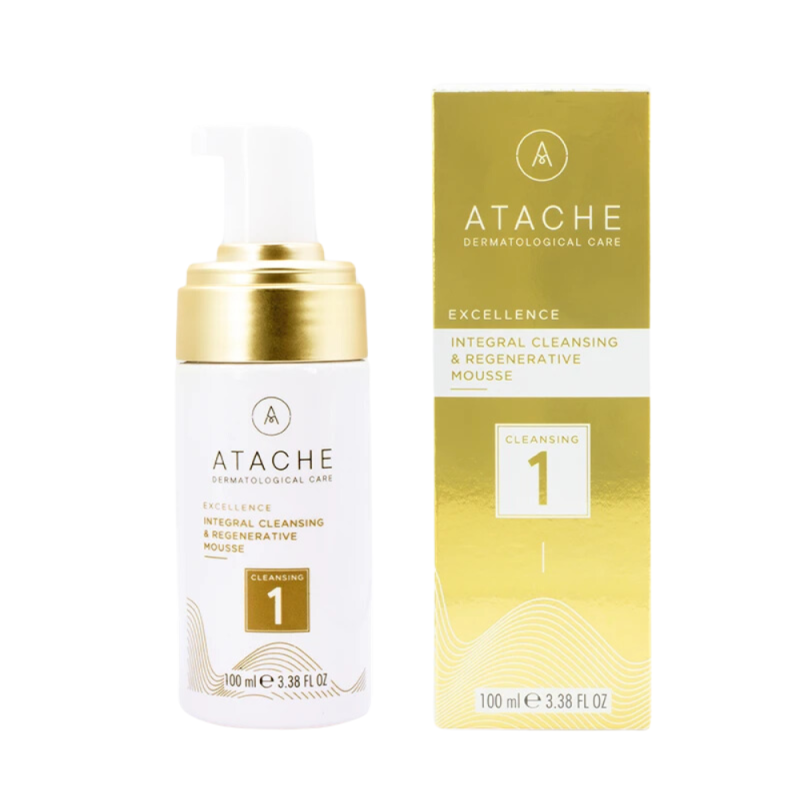 Excellence Espuma Limpiadora Facial Integral y Regenerativa, 100 ml. - Atache 