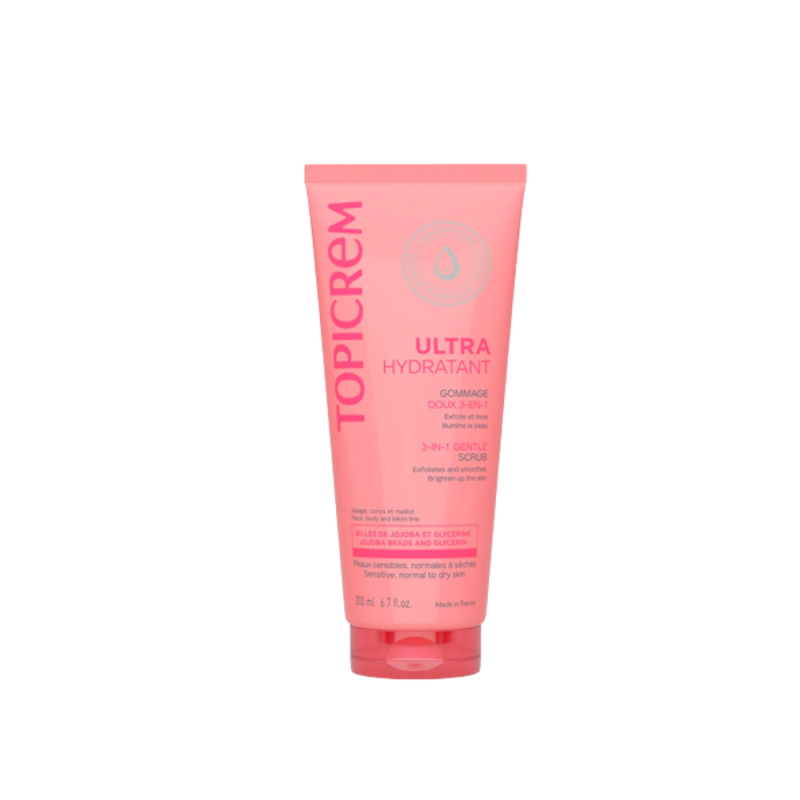 Exfoliante Suave Ultra-hidratante 3 en 1, 200 ml. - Topicrem