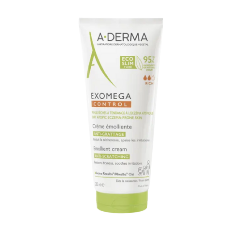 Exomega Control Crema Emoliente Antiirritación, 200 ml. - A-derma