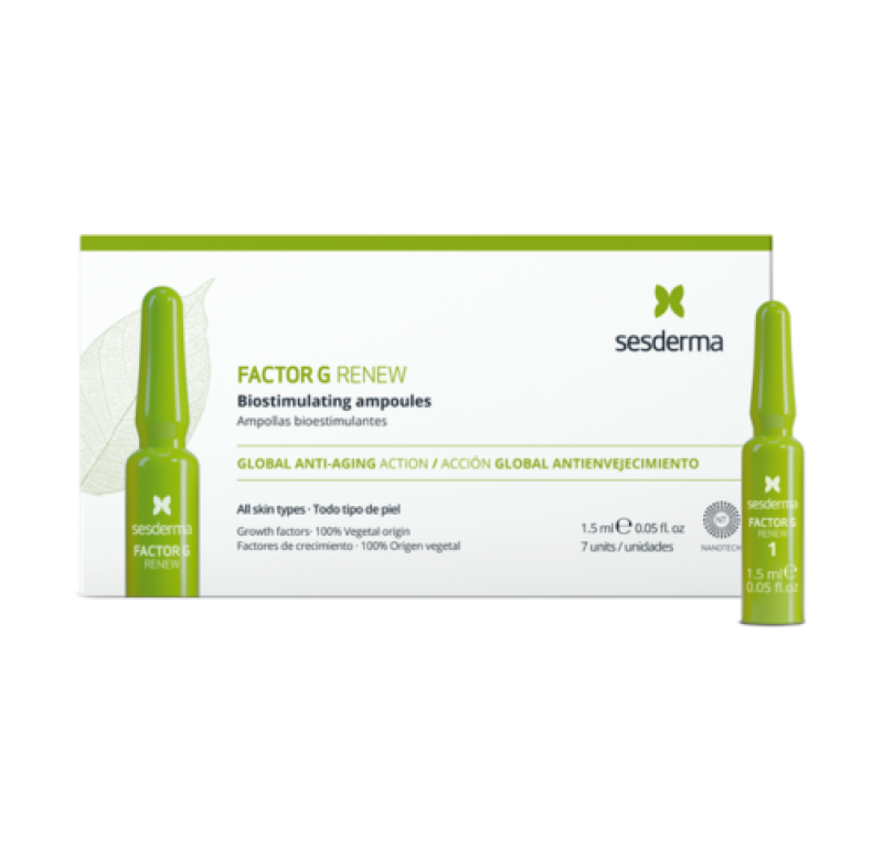Factor G Renew Ampollas Bioestimulantes, 7 x 1,5 ml.  - Sesderma