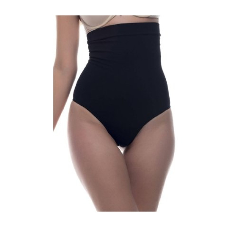 Faja Vientre Plano, Adelgaza y Repara con Fibra Emana® NIZA Talla M, Color Negro. - LIPOTHERM
